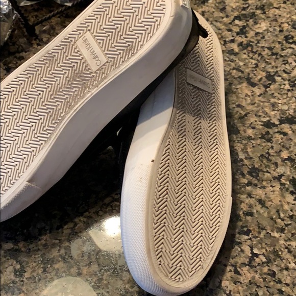 Calvin Klein faux leather loafers black white 6.5 - Picture 5 of 6